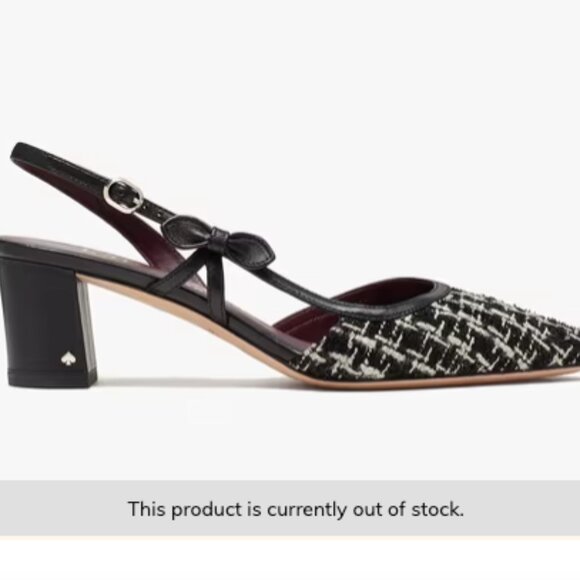 Kate Spade Midge Bow 2 timeless tweed pump - Picture 2 of 6